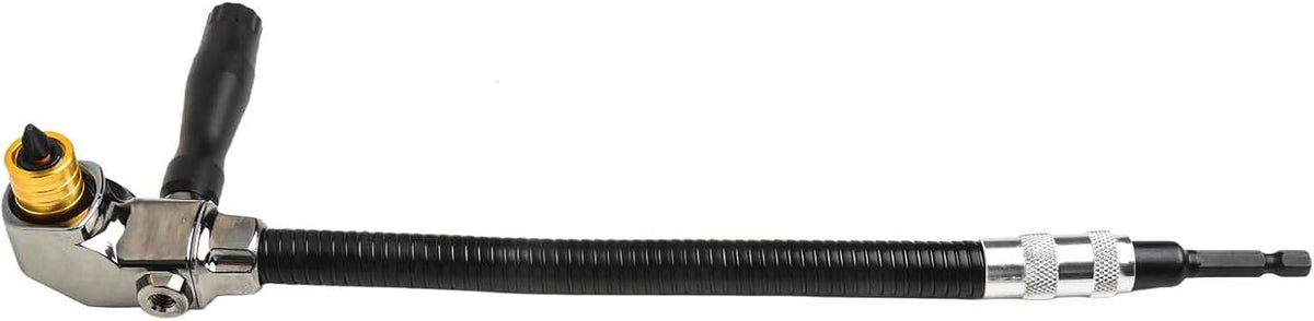 🔧 90° Right Angle Drill Attachment with Flexible Extension Shaft for Tight Spaces