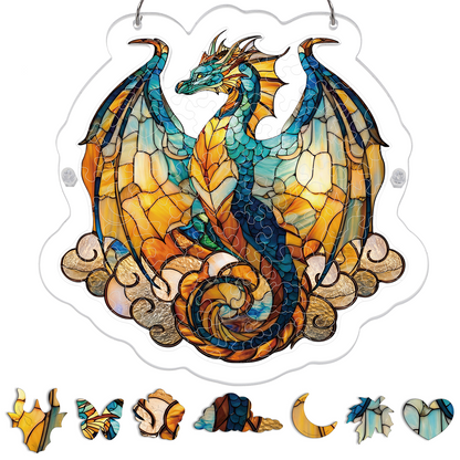 Oceanfire Dragon Light Suncatcher-Acrylic Window Art