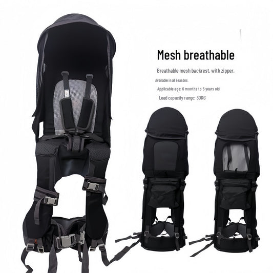 👨‍👩‍👧Outdoor Shoulder Child Carrier with Supportive Seat