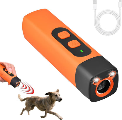 Rechargeable Dog Barking Training Device with LED Flashlight