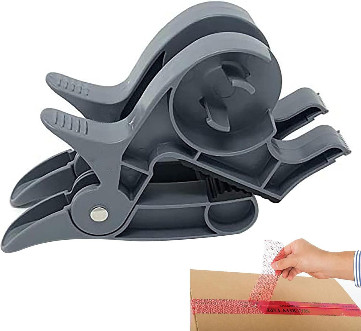 Tabletop Gift Wrapping Paper Holder with Built-In Tape Dispenser