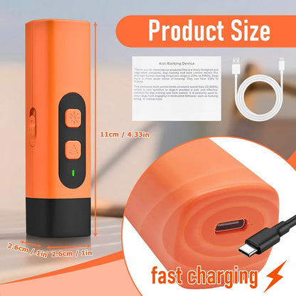 Rechargeable Dog Barking Training Device with LED Flashlight