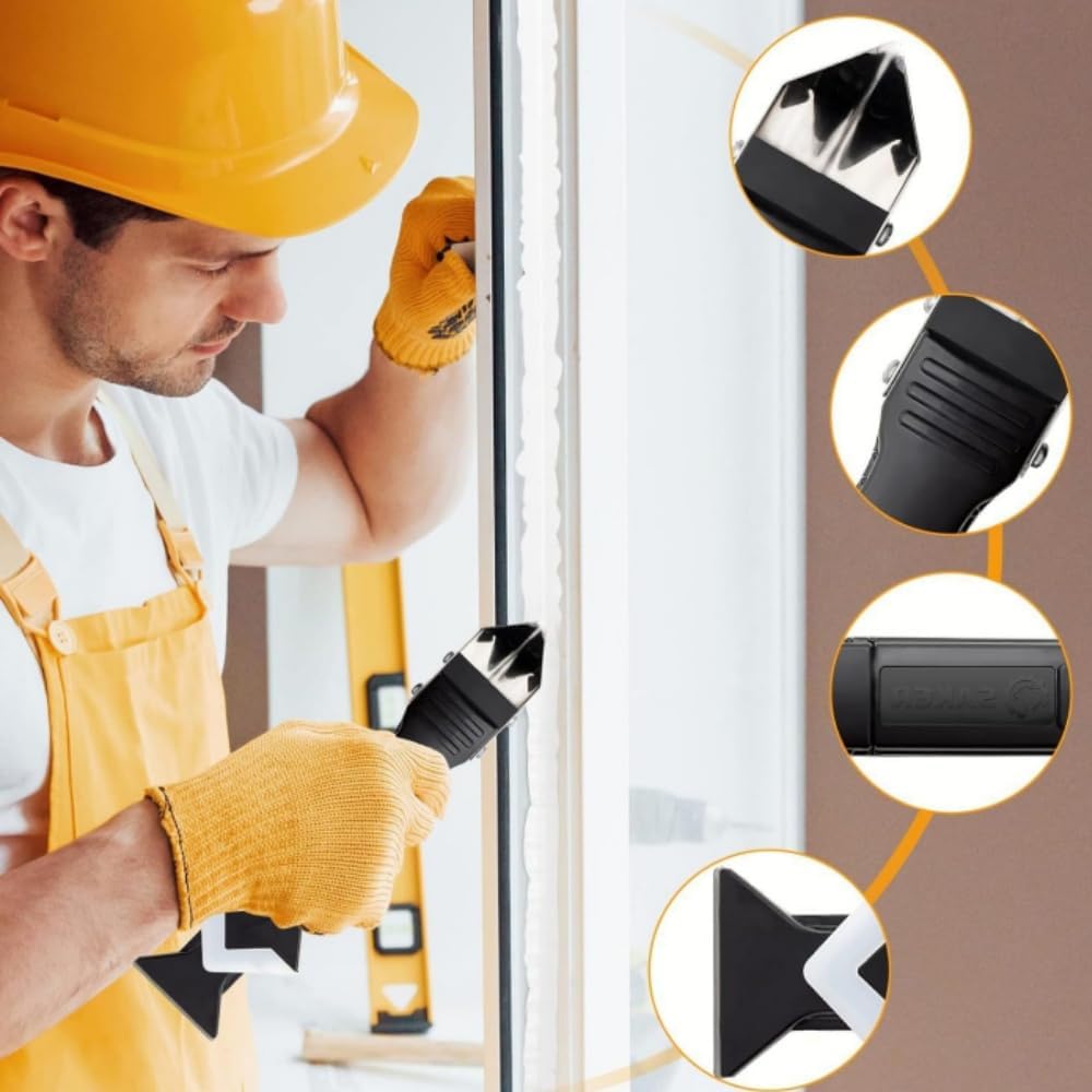 🛠️Silicone Caulking Tool Set – Reusable Sealant Finishing Tool with 5 Replaceable Smoothing Tips