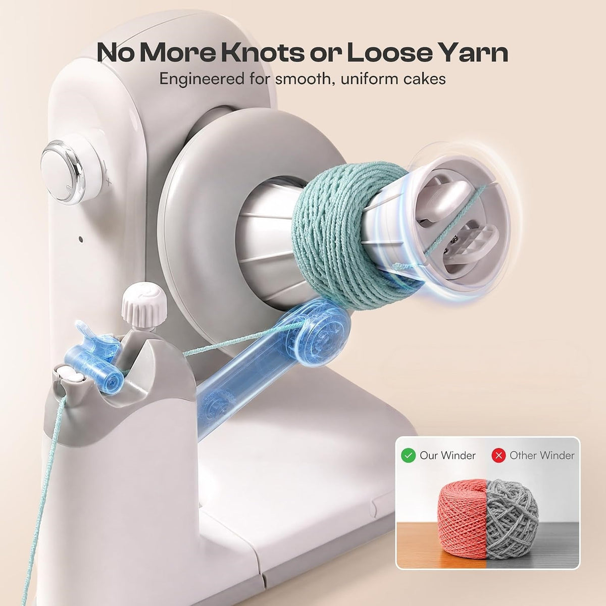 Electric Yarn Winder for Knitting & Crochet