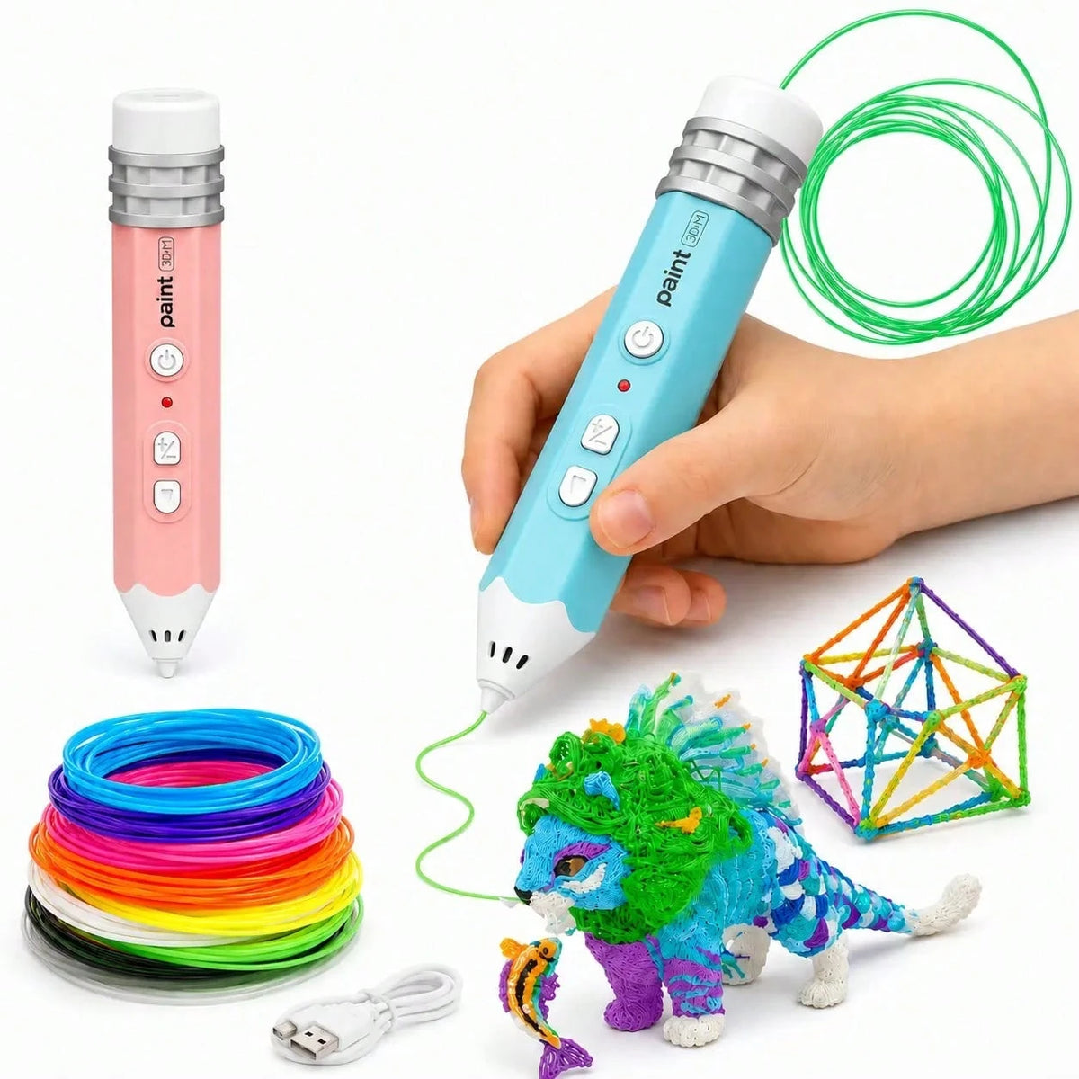 Rechargeable Low-Temperature 3D Printing Pen