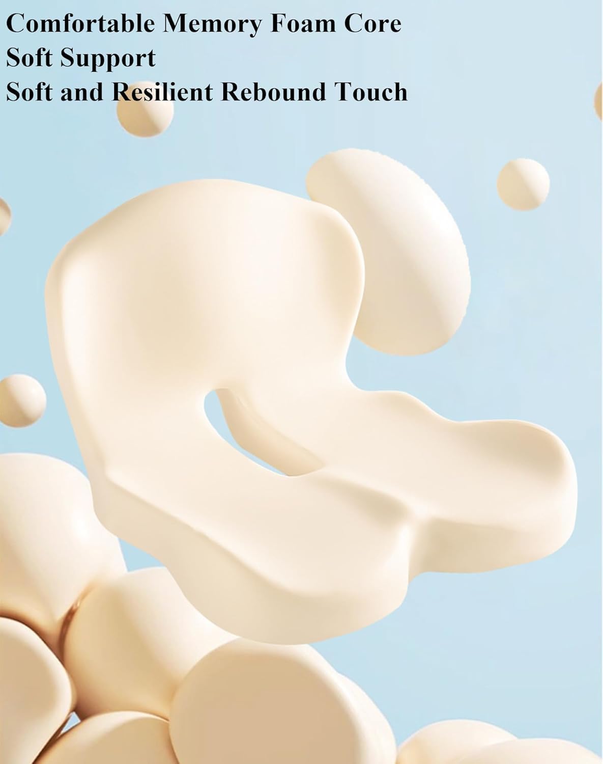 Ergonomic Memory Foam Back and Seat Cushion