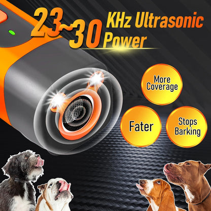 Rechargeable Dog Barking Training Device with LED Flashlight