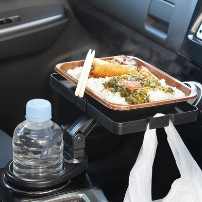 🚗 Multifunctional Car Cup Holder Tray Table – Foldable Food Tray & Adjustable Drink Holder