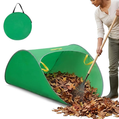 Large Foldable Garden Leaf Collection Bag – Heavy-Duty Reusable Yard Waste