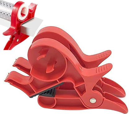 Tabletop Gift Wrapping Paper Holder with Built-In Tape Dispenser