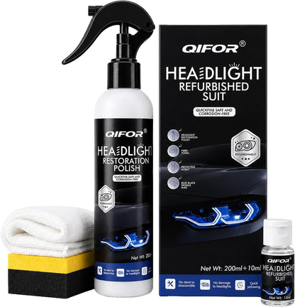 🚗Car Headlight Restoration Kit-Yellowing & Oxidation Remover