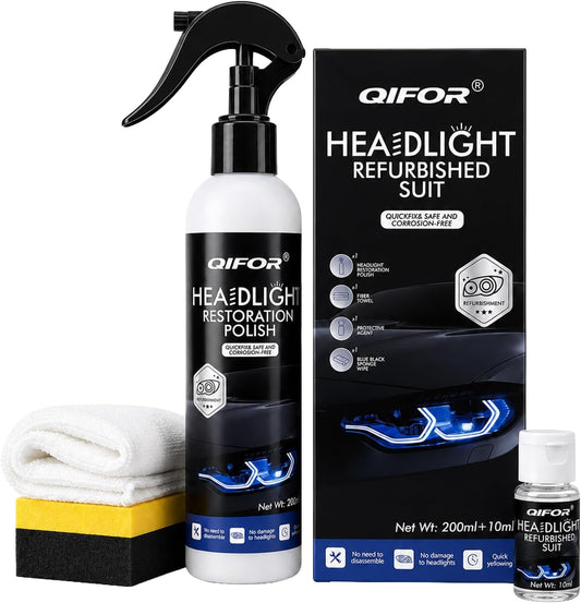 🚗Car Headlight Restoration Kit-Yellowing & Oxidation Remover
