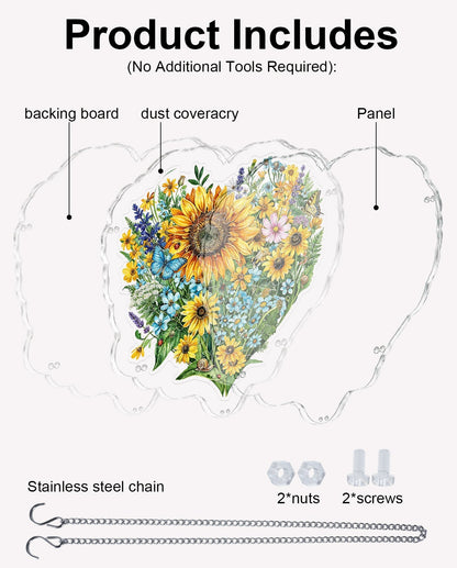 Acrylic Jigsaw Puzzle Suncatcher - The Heart's Wilderness