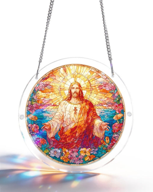 Acrylic Jigsaw Puzzle Suncatcher - Holy Light of Jesus