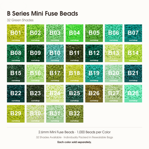 B Series Mini Fuse Bead Refills — 2.6mm | 1,000 per Color