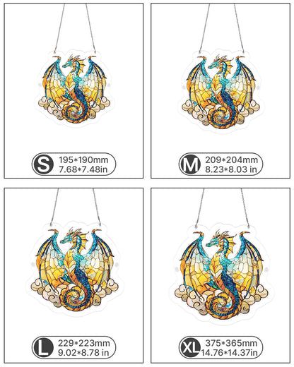 Oceanfire Dragon Light Suncatcher-Acrylic Window Art