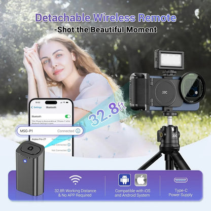 Smartphone Camera Shutter Grip with Wireless Remote