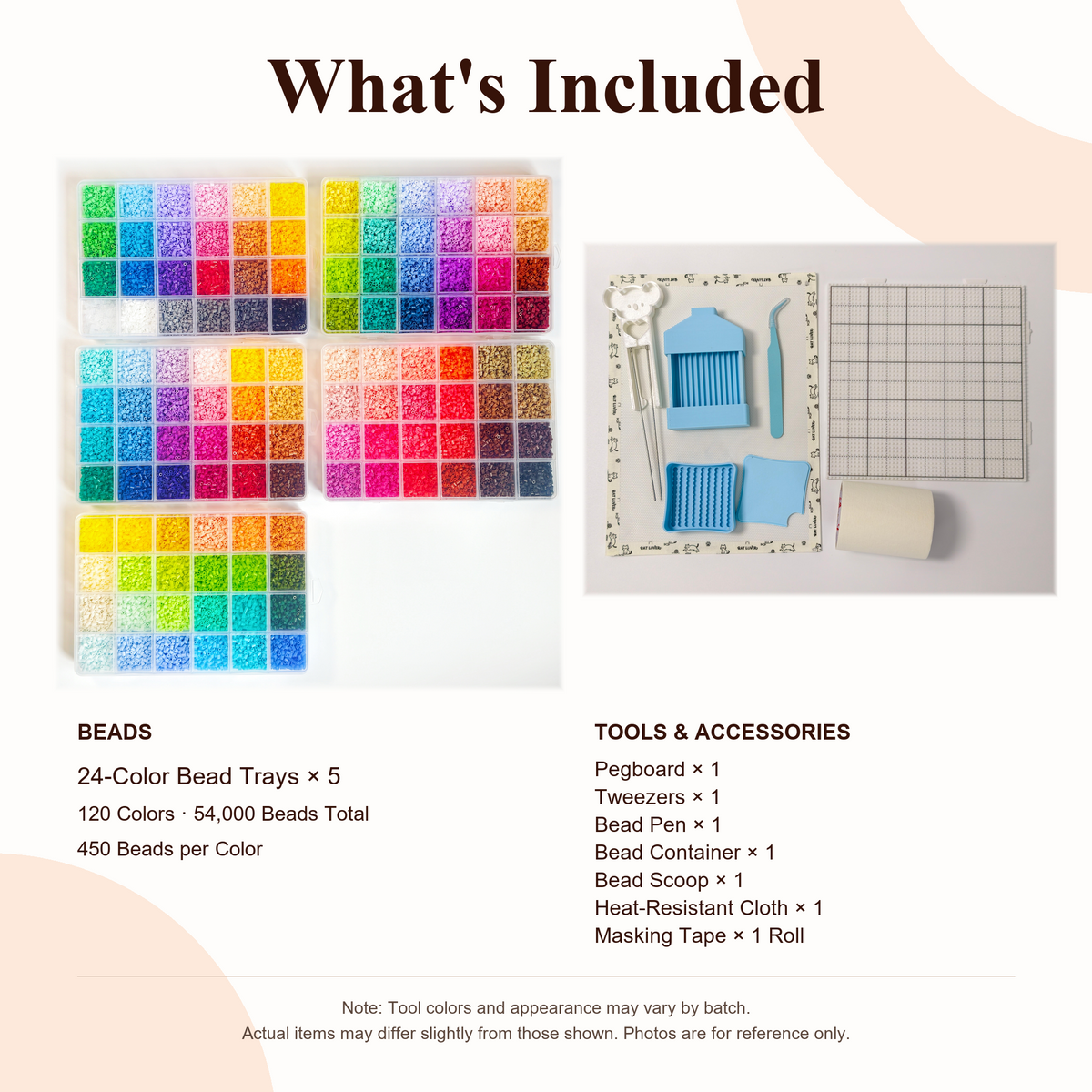 120-Color Mini Fuse Bead Kit – 2.6mm