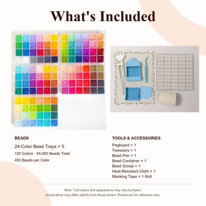 120-Color Mini Fuse Bead Kit – 2.6mm