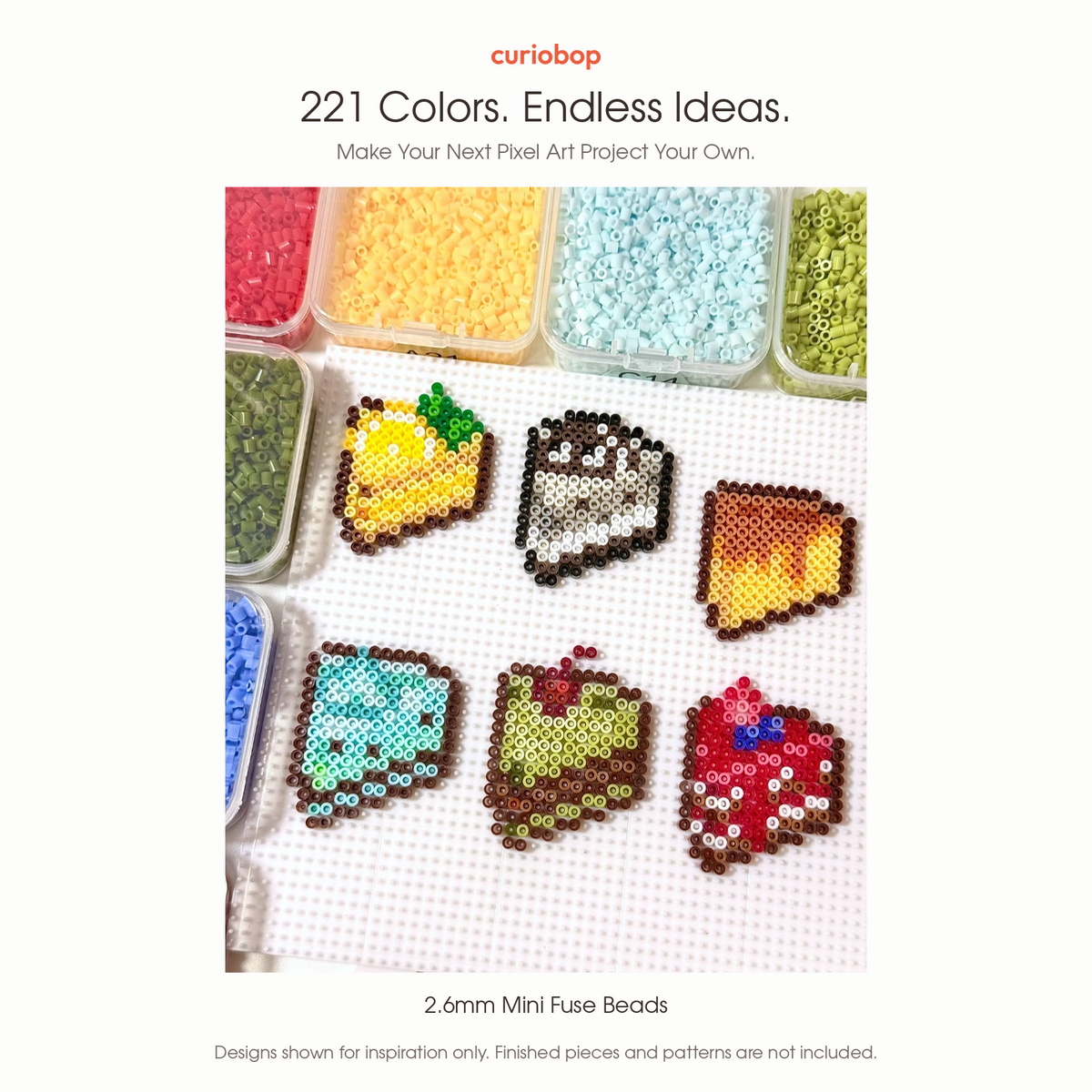 221-Color Mini Fuse Bead Deluxe Color Library – 2.6mm