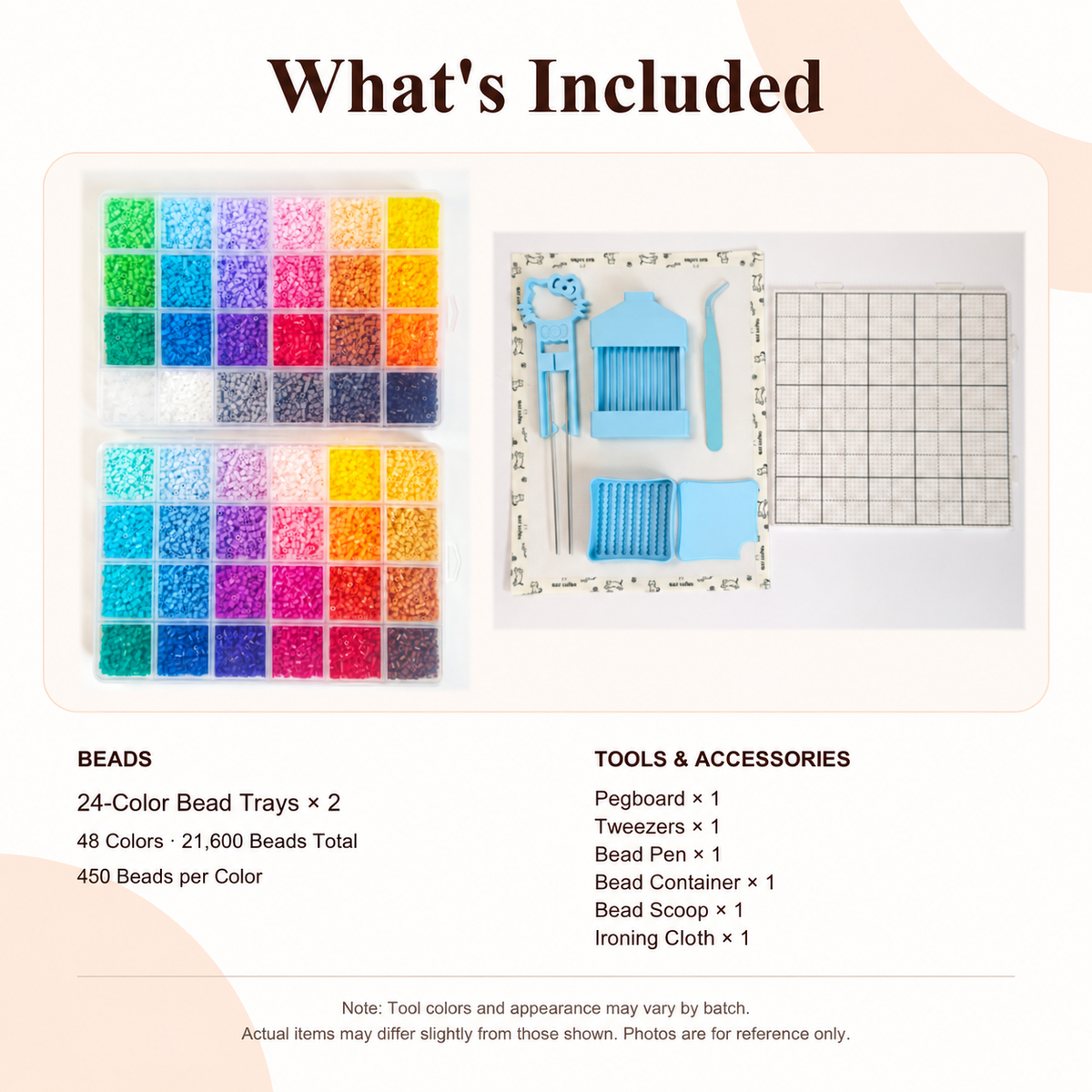 48-Color Mini Fuse Bead Starter Kit – 2.6mm