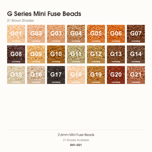 G Series Mini Fuse Bead Refills — 2.6mm | 1,000 per Color